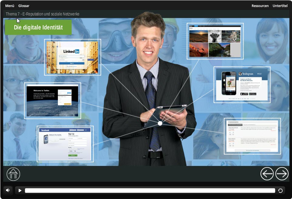 Voice over for an IT security e-learning course
